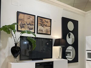 Mueble TV chimenea