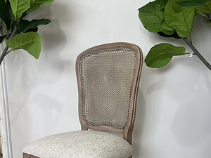 Silla Luis XV asiento tapizado