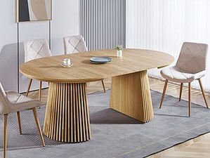 MESA COMEDOR REDONDA EXTENSIBLE KEANU - Imagen 7
