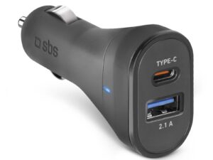 SBS automobilinis įkroviklis, 10 W, Type-C / USB