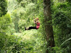 Sandoval Lake Peru Amazon tour 5 Day 23 zip-line-Puerto-Maldonado
