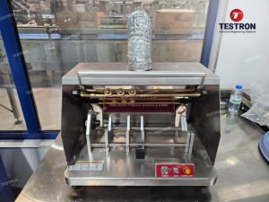 Hot wire PET bottle cutter TT-HWC360S installed at Masafi Co LLC UAE for PET bottle quality control testing