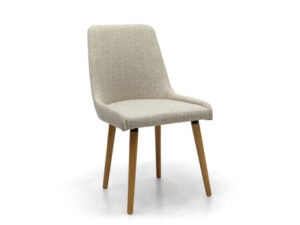 Pair of Shankar Capri Flax Effect Natural Dining Chairs