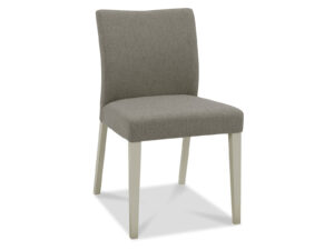 Bentley Designs Bergen Grey Washed Uph Chair - Titanium Fabric (Pair)