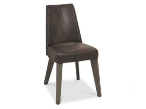 Bentley Designs Cadell Upholstered Dining Chairs (pair) in Distressed Bonded Leather