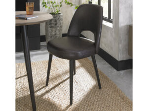 Bentley Designs Vintage Peppercorn Upholstered Chair - Old West Vintage (Pair)