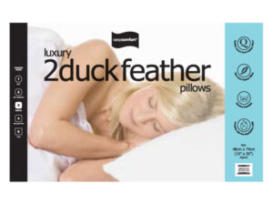 Easycomfort Twin Pack Feather-Flat Packed Pillow
