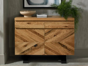 Bentley Designs Ellipse Rustic Oak Narrow Sideboard