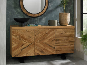 Bentley Designs Ellipse Rustic Oak Wide Sideboard