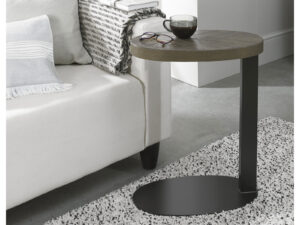 Bentley Designs Ellipse Fumed Oak Sofa Table