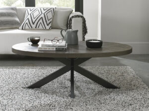 Bentley Designs Ellipse Fumed Oak Coffee Table