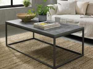 Bentley Designs Renzo Zinc & Dark Grey Coffee Table