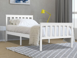 3ft Single Flintshire Furniture Marnel Bedstead in White