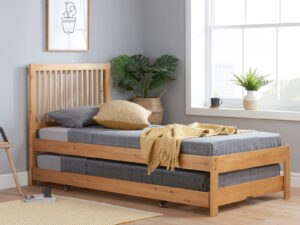3ft Single Birlea Buxton Trundle Bed in Honey Pine