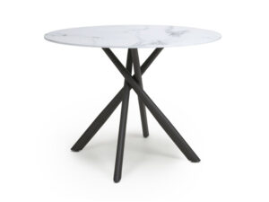 Shankar Avesta White Round Dining Table