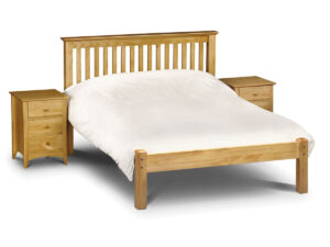 4ft Small Double Julian Bowen Barcelona Bedstead in Pine (Low Foot End)