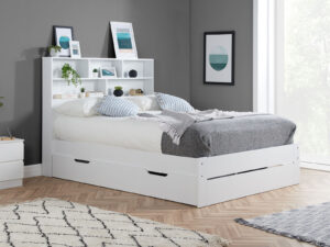 4ft6 Double Birlea Alfie Storage Bedstead in White