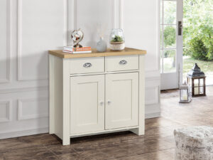 Birlea Highgate 2 Door 2 Drawer Sideboard in Cream And Oak
