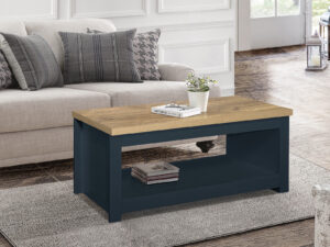 Birlea Highgate Coffee Table in Navy Blue And Oak