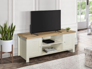 Birlea Highgate Large Tv Unit in Cream And Oak