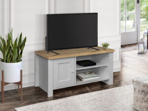 Birlea Highgate Small Tv Unit in Grey And Oak