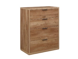 Birlea Stockwell 4 Drawer Chest in Rustic Oak Effect