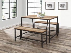 Birlea Urban Dining Table And Bench Set