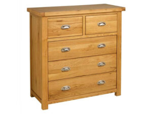 Birlea Woburn 3+2 Chest in Solid Oak