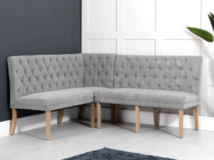 The Furniture Mill Chair Collection Corner Bench CH104 Part 2 in Grey