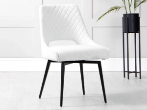 The Furniture Mill Chair Collection Swivel Dining Chair CH108 in Limestone Velvet