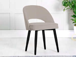 The Furniture Mill Chair Collection Dining Chair CH112 Taupe Velvet