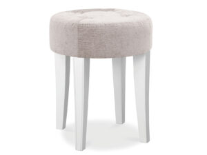 Bentley Designs Chantilly Stool - Grey Fabric Top