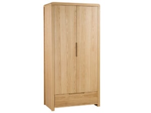 Julian Bowen Curve Wardrobe - 2 Door+1 Drawer