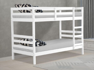 3ft Single Flintshire Furniture Bailey Bunk Bed in White
