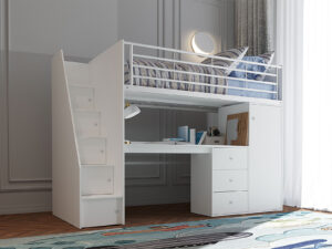 Flintshire Furniture Dakota High Sleeper in White