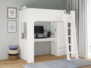 Flintshire Furniture Eden High Sleeper in White