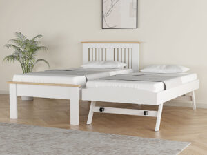 3ft Single Flintshire Furniture Hendre Guest Bed White Oak