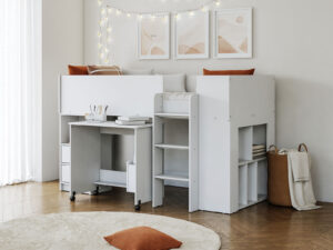 3ft Single Flintshire Furniture Marley Mid Sleeper White