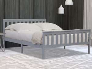 4ft6 Double Flintshire Furniture Marnel Bedstead in Grey
