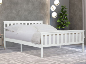 4ft6 Double Flintshire Furniture Marnel Bedstead in White