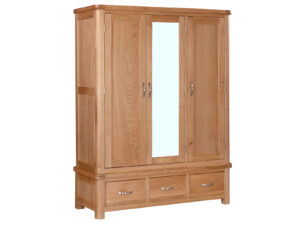 Furniture Mill Blenheim Oak Triple Robe