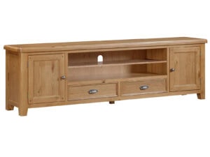 Furniture Mill Evesham Oak Extra Large TV Unit