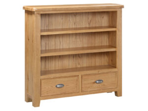 Furniture Mill Evesham Oak Low Bookcase