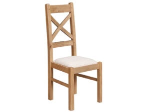 Furniture Mill Evesham Oak Pair of Cross Back Dining Chair