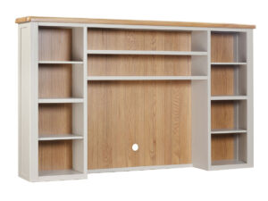 Furniture Mill Evesham Painted Media Bookcase for XL Tv Unit