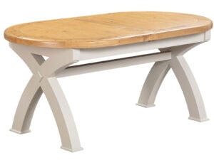 Furniture Mill Evesham Painted Oval Cross Leg Table