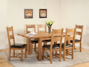 Furniture Mill Langley 132/198 Extending Dining Table
