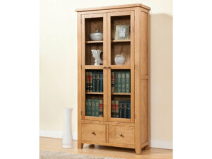 Furniture Mill Langley Display Cabinet with Glass Doors