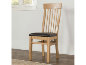 Furniture Mill Granada Pair of Granada Chairs - PU Seat Pad