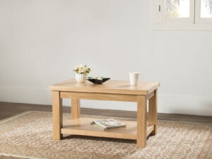 Furniture Mill Granada Standard Coffee Table with Shelf